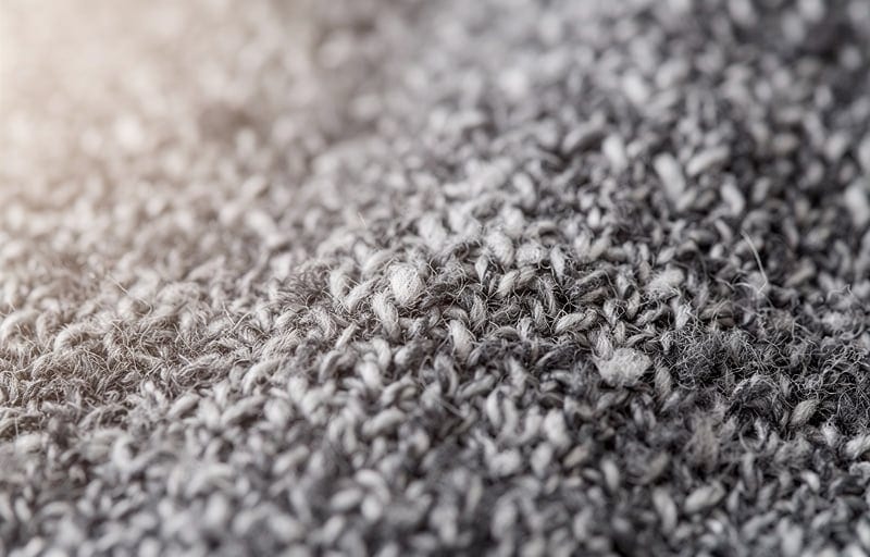 Les matières qui font la différence sur un pull gris chiné